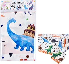 1PCS Dinosaur Tablecloth – Dinosaur Birthday Decorations Three Rex Party Tabl…