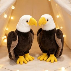 Bald Eagle Stuffed Animal Plush Toy Soft American Eagle Plush for Kid Home Decor