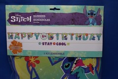 Disney Stitch Banners Decorations Happy Birthday Customize for any age