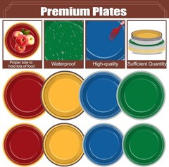 96Pcs Magical Wizard School Party Plates & Napkins for 24 Guests – Colorful Set