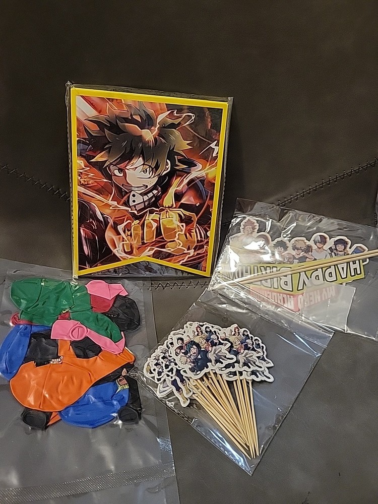 Anime My Hero Academia Theme Birthday Party Decorate Supplies Set US Seller