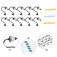 Light Model Light Practical Nice Set Street Lamps Wall Lamps 10 Pieces