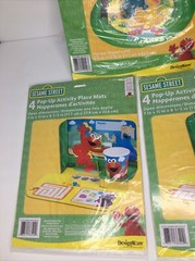 Designware Sesame Street Stand-Up Centerpiece Big Bird+ 2x Activity Placemats A9