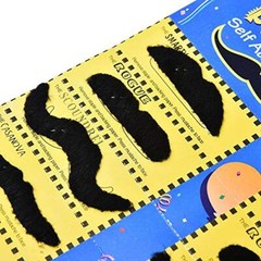 24 Pcs Self Adhesive Fake Mustaches Novelty Party Supplies for Masquerade