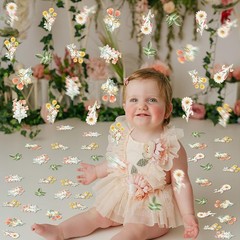 200 PCS Wildflower Confetti Wild Flower Paper Table Scatter Pink Floral DIY