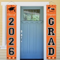 DAZONGE 2026 Graduation Party Decorations 70 inches x 12.6 inches, Orange