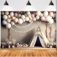 Bohemian Backdrops Pillow Background Dream Catcher Baby Shower Birthday