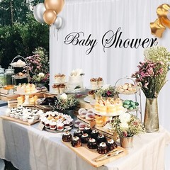 Cortinas de fondo blanco de 5×10 pies, 2 paneles, para fiesta, boda, Baby Shower