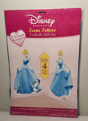 Disney Princess Cinderella Scene Setters Party Props Wall Decorations 4′ Tall
