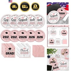 Graduation Party Supplies Kit Serve 50 Graduation Party Class of 2026 Tablewa…