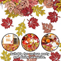 200 PCS Fall Leaves Confetti for Thanksgiving Baby Shower Birthday Party
