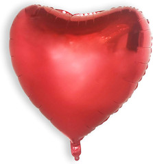 32Inch Red Heart Balloons TWO Pack THEPARTYBALLOON Shiny Foil Wedding Decoration