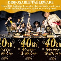 Stylish 452 Pcs 40th Birthday Party Supplies: All-in-One Celebration Kit