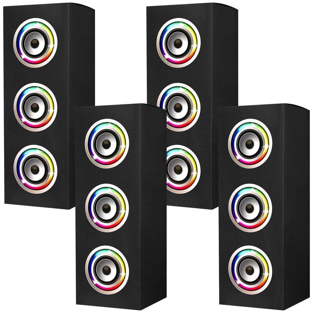 4 Pcs 80s 90s Party Decorations Hip Hop Party Favor 16.5 x 5.9 x 5.9 Inches L…