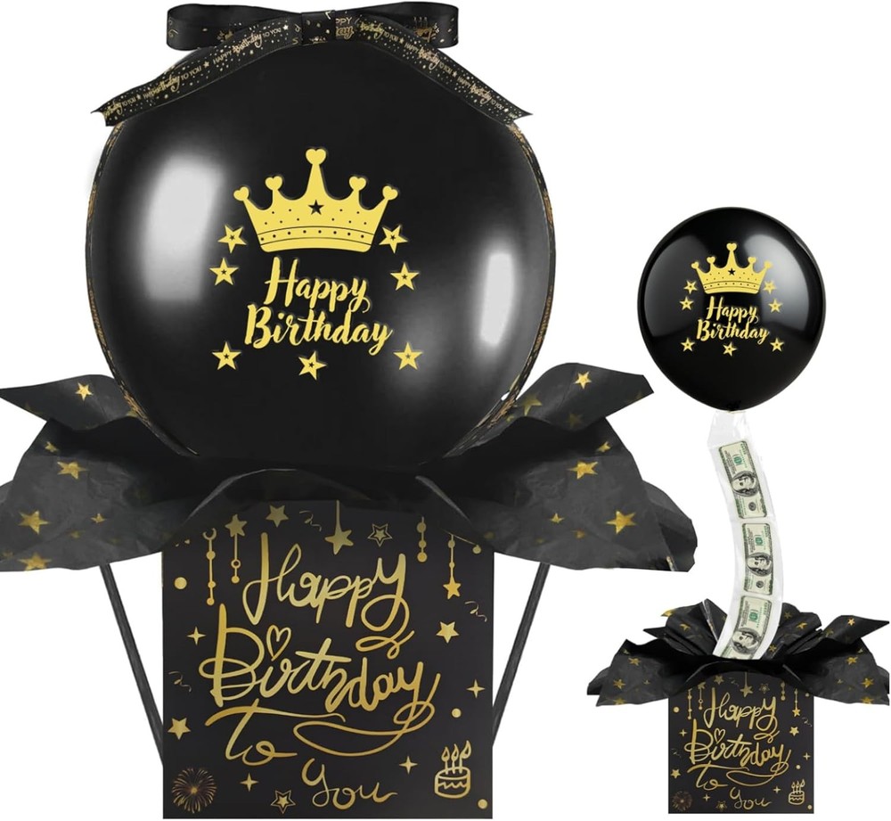 Pull Birthday Money Box Balloon Money Surprise Box Funny Pull Cash Surprise Kit