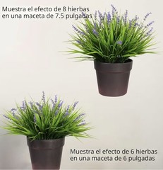 alyptus 12 Bundles Artificial Plants Outdoor Fake 14.1 In, Green and Purple
