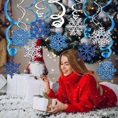 Winter Wonderland Party Decorations,Frozen Party Decorations,Snowflake Hangin