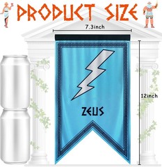 Greek Gods Banners, 14pcs Percy Jackson Cabin Banners, Greek Mythology Party …