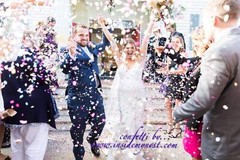 White Cream Ivory Wedding Confetti Biodegradable Eco Environmentally Friendly Ti