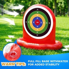 Pool Toys for , Inflatable Dart Board Toss Water Game, Giant Pool Games for ,…