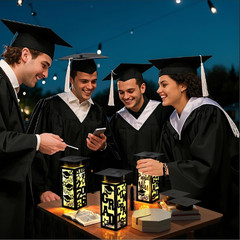 6 Pcs Graduation Table Centerpieces Boxes Class of 2026 Graduation Paper Lantern