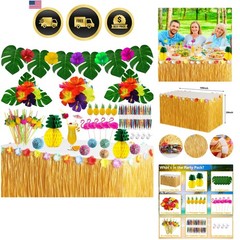 Tropical Luau Party Decorations Set Hawaiian Beach Theme Party Favors Luau Pa…