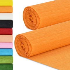 Orange Crepe Paper Roll, 9.8 Inch Wide 8ft Long Crepe Paper Sheet for Flower …