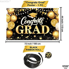 Graduation Decorations 2026 | XtraLarge 72×44 Inch Graduation Banner