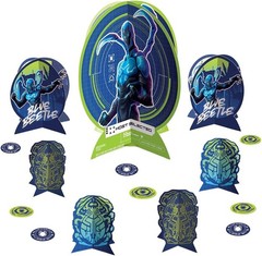 Blue Beetle Movie DC Comics Superhero Birthday Party Table Decorating Kit