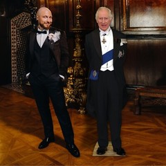 King Charles III Lifesize Cardboard Cut Out Free Standing Great for party photo