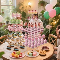 Clear Acrylic Cake Stand Wedding Birthday Party Engagement Baby Shower Events US