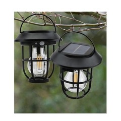 Solar Ground Stake Light for Outdoor Camping Wall Mount Warm White LED IP55