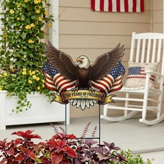 Vibrant 25.1″ Eagle Decor – Perfect for Americana and 4th of July Celebrations