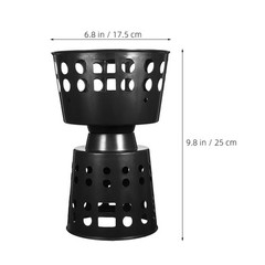 6Pcs Durable Black Plastic Bouquet Holders Floral Sleeve for Wedding and Events