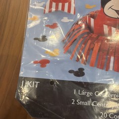Disney Mickey Mouse Table Decorating Kit 12 Piece Swirl decorations PARTY NEW ✨