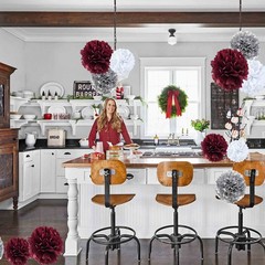 Decorations Maroon Graduation/Burgundy Silver White Birthday Decorations for …