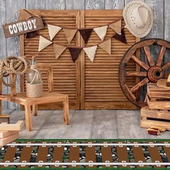 3 Pack 24 Inch x 10 ft Western Plastic Railroad Track Aisle Runner Party Deco…