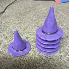 6 Pcs Witch Hat Decoration Man Mini Bottles Halloween Craft Supplies