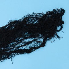 Reusable Black Creepy Halloween Gauze 1 Piece for Spooky Party Decor