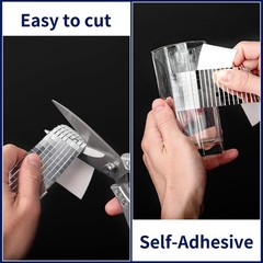 6 Pack Self Adhesive Glass Mirror Mosaic Tiles Small Square Mirror Tile Stickers
