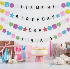 302PCS DIY Friendship Bracelet Birthday Banner Customizable 6.6ft Glitter
