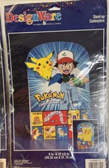 2 VTG 1999 POKÉMON Nintendo party Decoration Stand Up Centerpiece 8″x12.5″ Table