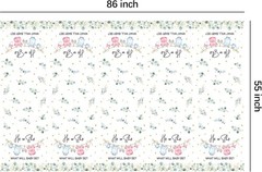 Gender Reveal Decorations Tablecloth, 3 Pack Disposable Greenery Baby Clothes