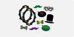 Photo Booth Props Jazzy Mardi Gras “Create Fun Photos”Decorations Party Supplies