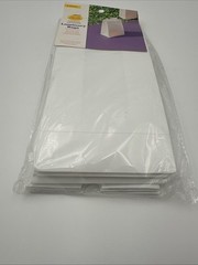 Sun Squad Indoor/Outdoor Luminary Bags White Reusable Resin 6 Pack 10”x 5”x3”
