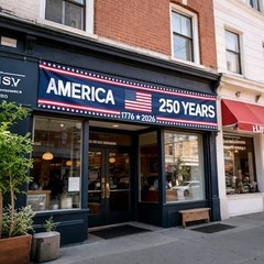 250 Anniversary Banner 120” x 20” Large 250 Years Birthday Red, White and Blue