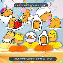 Gudetama Gift Box Party Supplies happy birthday centerpiece decoration plate