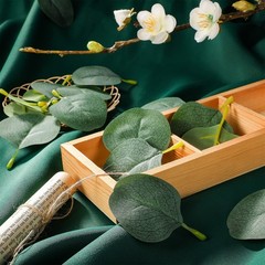 400+ Pcs Eucalyptus Leaves, Fake Eucalyptus Petals Boho Wedding Table Decor L…