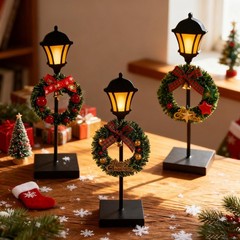 NEROSUN Christmas Table Decorations, 6Pcs 2.4 inches x 8 inches, Lantern