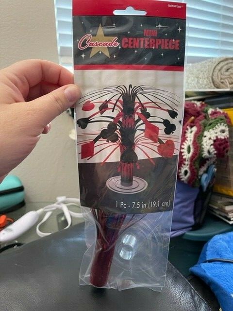 Casino Mini Cascade Centerpiece Decoration 7.5″ New!!!